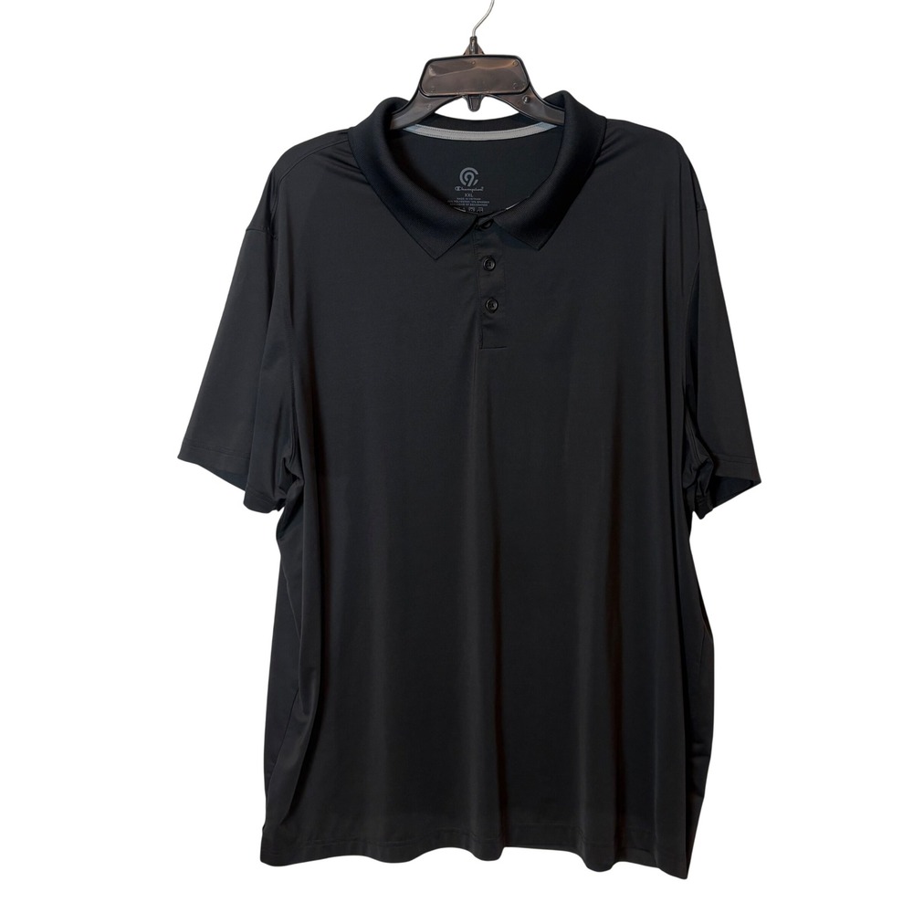 Champion C9 Mens Performance Polo Shirt Black XXL Short Sleeve Golf Activewear